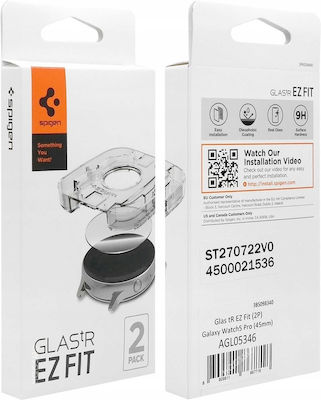 Spigen GLAS.tR EZ Fit x2 Sticlă călită pentru Galaxy Watch 5 Pro 45mm - Ceas Galaxy Watch 5 Pro 45mm AGL05346