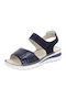 Anatomic Women's Leather Platform Shoes Navy Blue