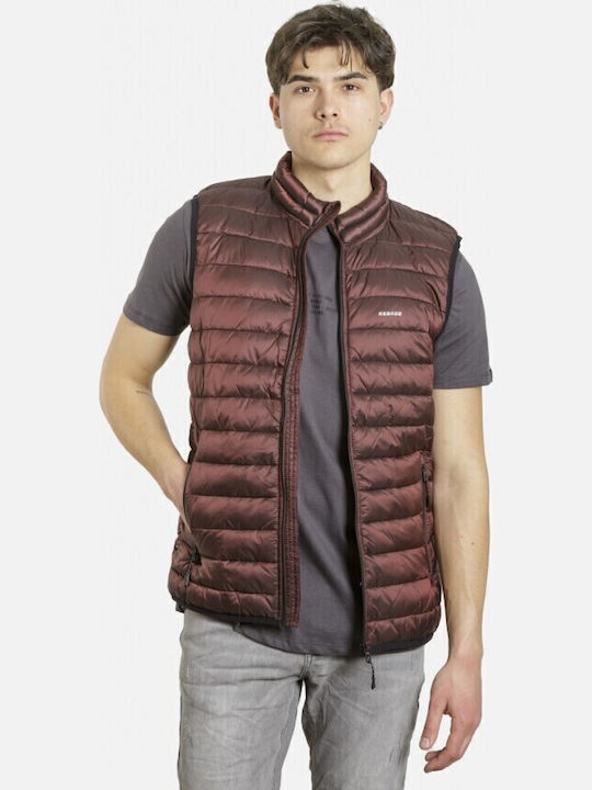 Rebase Sleeveless Winter Jacket Puffer Wine