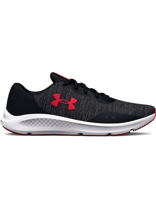Under Armour Charged Pursuit 3 Twist Ανδρικά Αθλητικά Παπούτσια Running Μαύρα