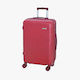 Bartuggi Medium Travel Suitcase Hard Burgundy w...