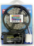 LED Strip Power Supply 12V RGB Length 5m Set with Remote Control and Power Supply
