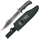 Amont Knife Black with Blade made of Stainless Steel in Sheath