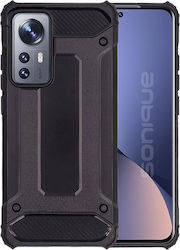 Sonique Heavy Armor Umschlag Rückseite Silikon 2mm Schwarz (Xiaomi 12 / 12X)