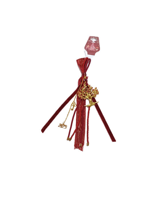 Hanging Lucky Charm Little Tree Red 1pcs