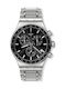 Swatch Carbonium Dream Men's Watch 43mm Battery Chronograph With Silver Steel Bracelet