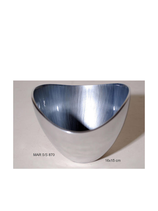 Royal Art Collection Decorative Bowl Silver 16x16x15cm