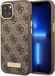 Guess Logo Plate MagSafe Кафяв (iPhone 14 Plus) Guess Logo Plate MagSafe Кафяв (iPhone 14 Plus)