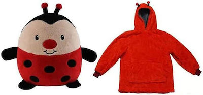 Plush Huggle Pets Hoodie Ladybug