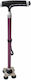 Tpster 21443 Folding Telescopic Aluminium Stick Red