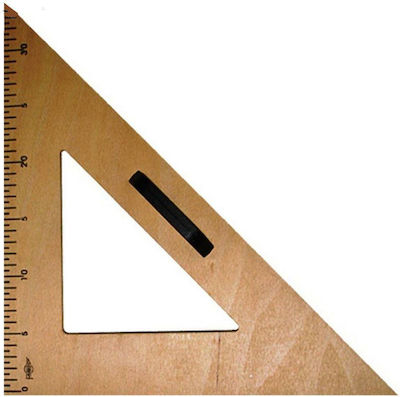 Geometrisches Dreieck Holz 35cm mit Griff