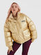 Ellesse Vesuvio Kurz Damen Puffer Jacke für Winter Gold