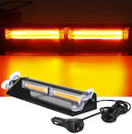 Μπάρα Σήμανσης Αυτοκινήτου LED 12/24V 35cm - Πορτοκαλί