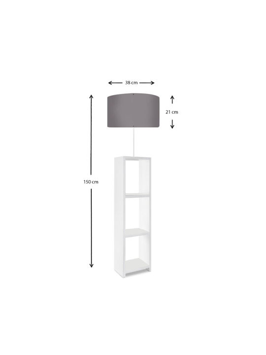 Megapap Loyd Stehleuchte H150xB38cm. mit Fassun...