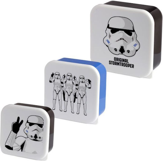 Balloon Star Wars Πλαστικό Παιδικό Σετ Φαγητού Star Wars Λευκό