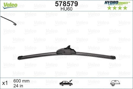 Valeo Hydroconnect Ștergător Auto pentru Șofer 600mm