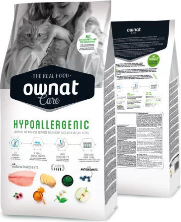 Ownat Hypoallergenic Ξηρά Τροφή για Ενήλικες Γάτες με Ψάρια 3kg