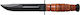 Ka-Bar Single Mark Short Μαχαίρι Καφέ σε Δερμάτινη Θήκη