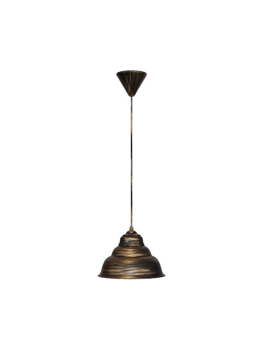 Heronia Public/20 1L Pendant Light Suspension Bell for Socket E27 Bronze