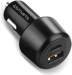 4Smarts Voltroad Ultimate Încărcător Auto cu Porturi 1xUSB-A 1xType-C 4Smarts Voltroad Ultimate Încărcător Auto cu Porturi 1xUSB-A 1xType-C