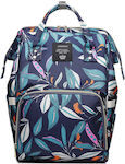 Lequeen Wickeltasche-Wickelrucksack Blau 28x42cm.