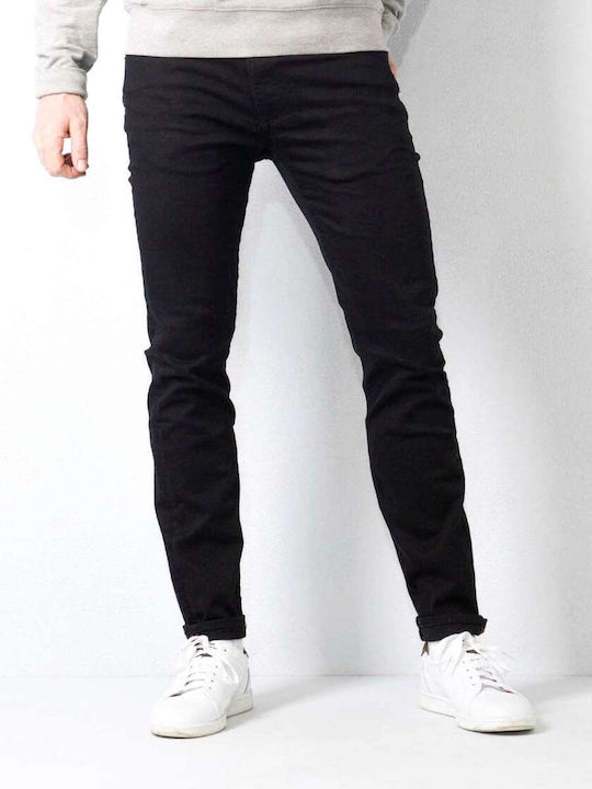 Seaham Classic Ανδρικό Παντελόνι Τζιν με Slim Εφαρμογή Μαύρο