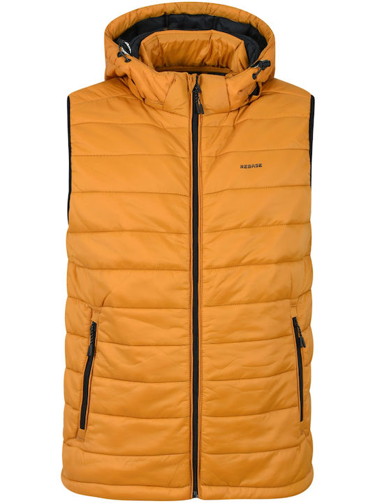 Rebase Αμάνικο Μπουφάν Puffer Mustard