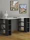 Birou Colmar Din Lemn Cu Birou Antracit / Alb 140x60x75cm