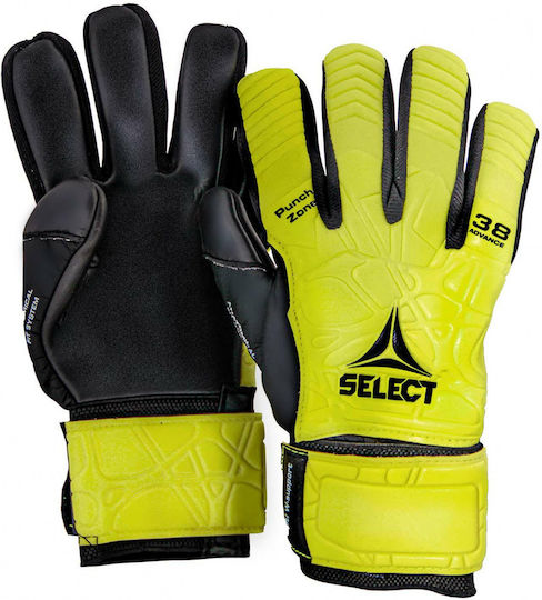 Select Sport 38 Advance Mănuși portar Adulți Galbene