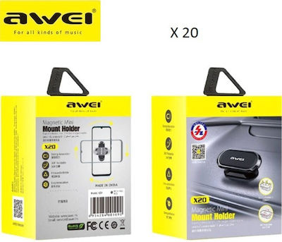 Awei Mobile Phone Holder Car X20 with Magnet Black