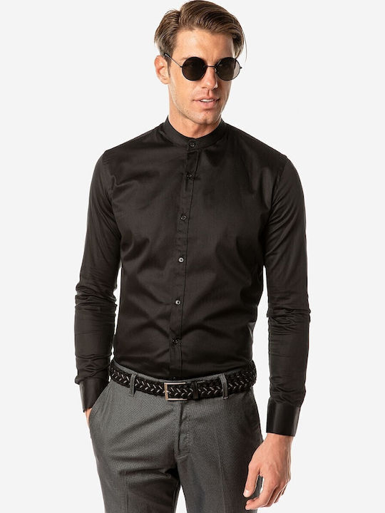 Long Sleeve Shirt In Narrow Fit Black