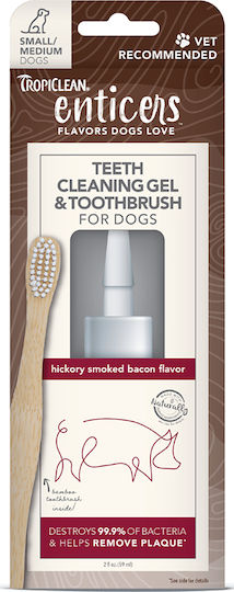 Tropiclean Hickory Smoked Bacon Gel για Σκύλους κατά της Πέτρας & Πλάκας 59ml