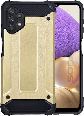 Sonique Heavy Armor Umschlag Rückseite Silikon 2mm Gold (Galaxy A32 5G)