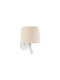 Faro Barcelona Samba Classic Lamp Wall with Socket E27 Beige 26.5x17.3cm