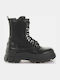 Leather Women's Ankle Boots Black