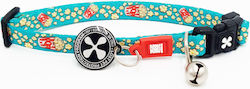 Max & Molly Popcorn Cat Collar Blue 10mm x 22-35cm