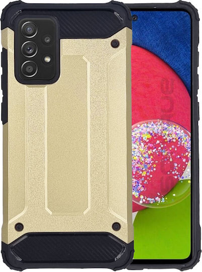 Sonique Heavy Armor Umschlag Rückseite Silikon 2mm Gold (Galaxy A52 / A52s)