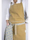 Laura Ashley Clematis Ποδιά Κουζίνας με Πετσέτα Κίτρινη 78x85cm 183134