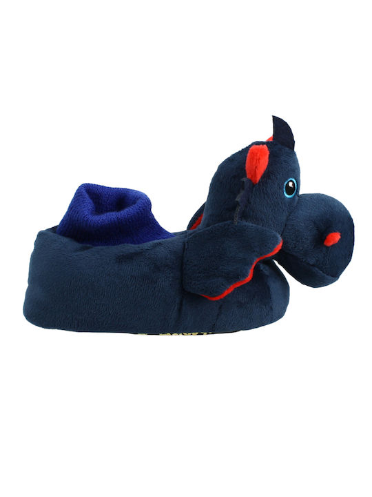 Mad House Kids Slipper Closed-Toe Blue Bino