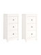 Cabinets Floor White 2pcs 40x35x80cm