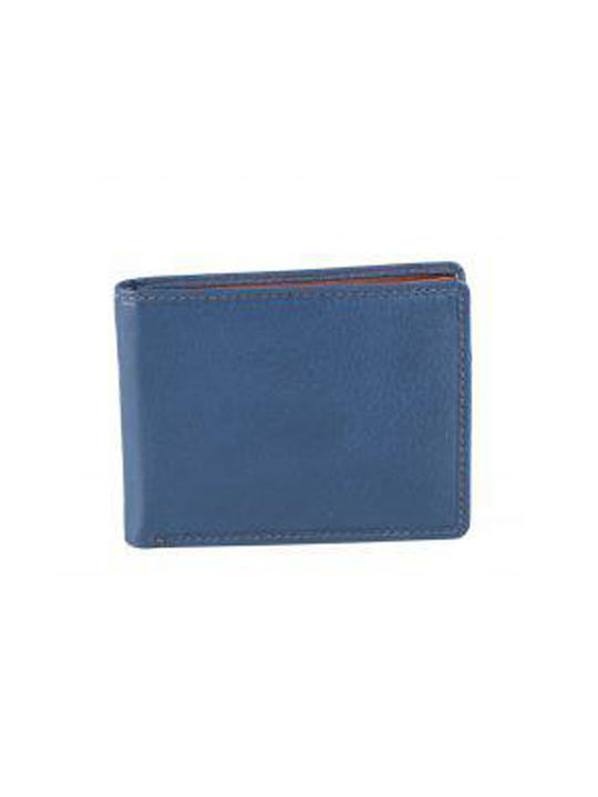 Fetiche Leather Herren Brieftasche Klassiker Blau