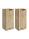 Cabinets Floor Coffee 2pcs 30x30x70cm