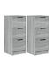 Cabinets Floor Grey 2pcs 30x30x70cm