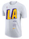 Nike Los Angeles Lakers Herren Sport T-Shirt Kurzarm Weiß