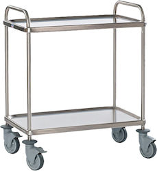 Matfer Küchenwagen für gewerbliche Küche mit 2 Ebenen H96xB94xT60cm Matfer Küchenwagen für gewerbliche Küche mit 2 Ebenen H96xB94xT60cm