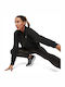 Damen Sport Bluse Ärmellos Schnell trocknend Schwarz