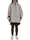 Giaccone Women's Long Lifestyle Jacket for Winter with Hood