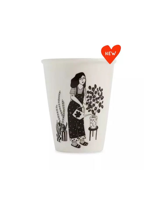 Porcelain Mug Helen B Plant Lover H: 9.5cm. ø 8 cm 200 ml