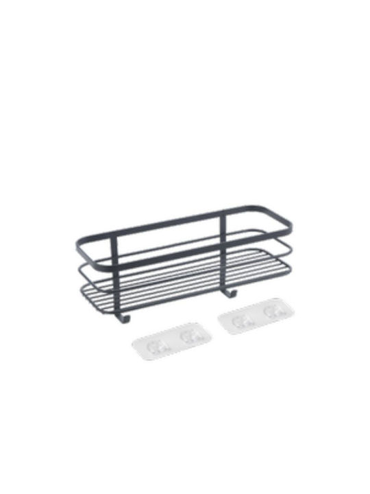 Metaltex Lava Touch Wall Mounted Bathroom Shelf Metallic 29x11x13cm Silver