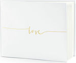 Love Wishes Book with Gold Letters